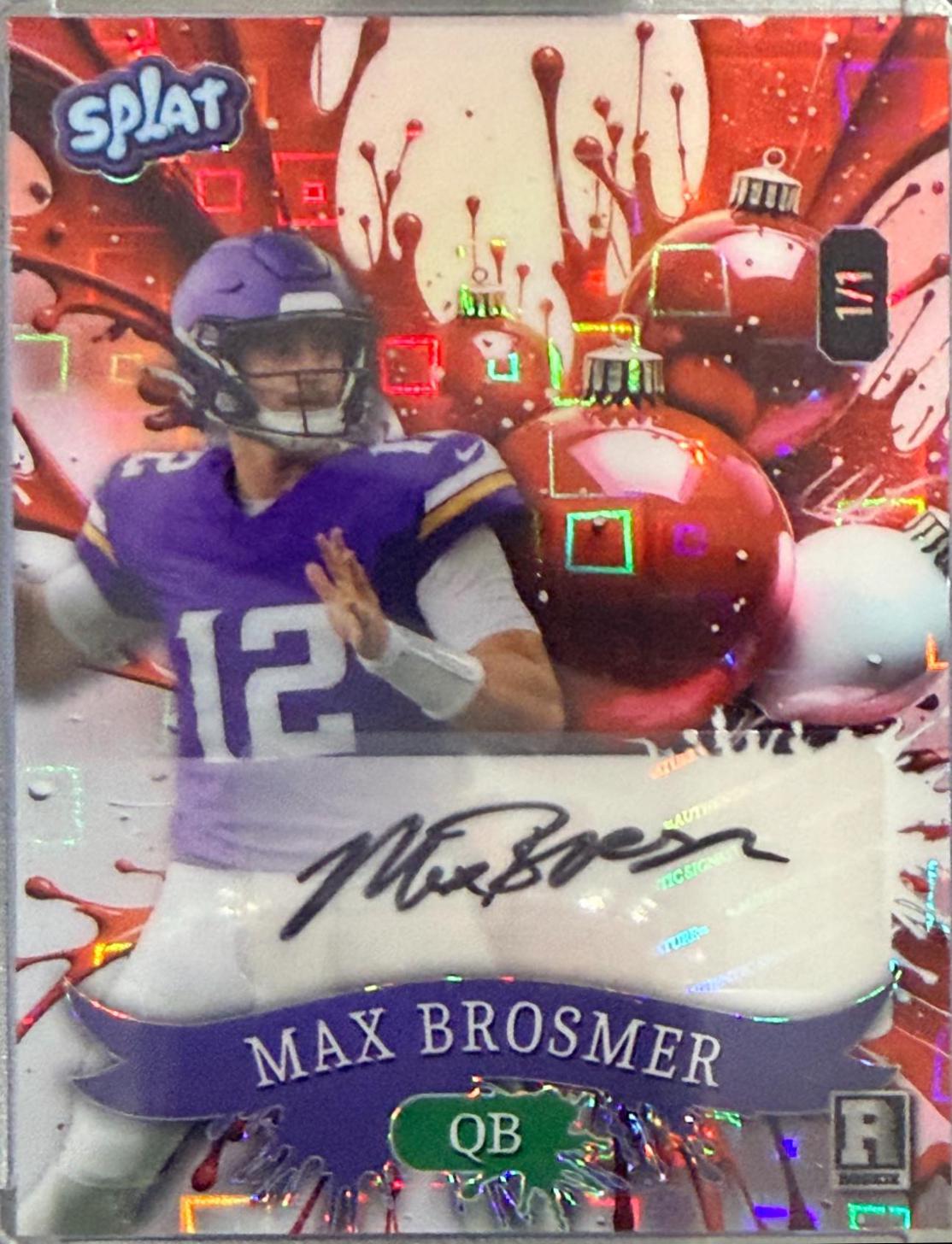 Max Brosmer #SCFORB5-MBA 2025 Wild Card Splat Holiday Football