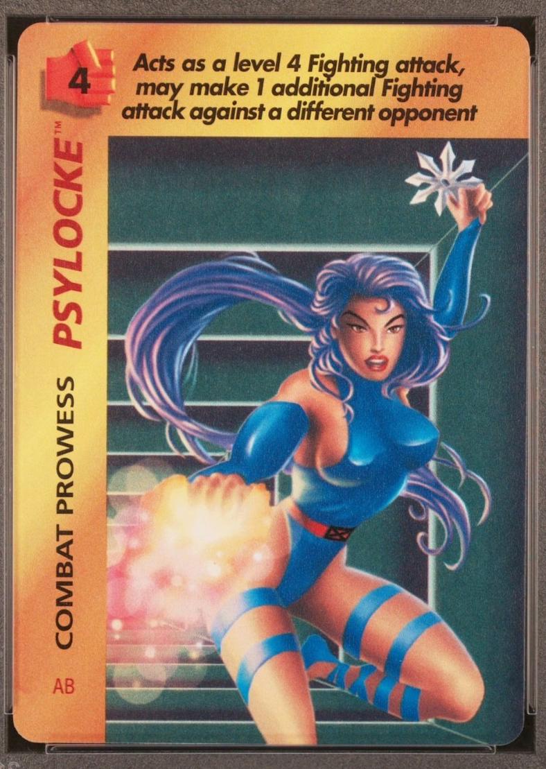 Psylocke: Combat Prowess Marvel 1995 Fleer Overpower