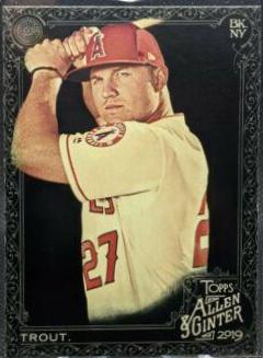 Mike Trout #10 Baseball Cards 2019 Topps Allen & Ginter X