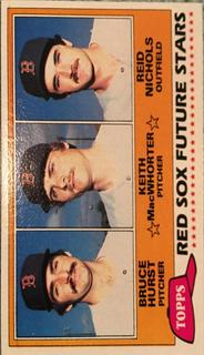Red Sox Future Stars: Bruce Hurst / Keith MacWhorter / Reid Nichols