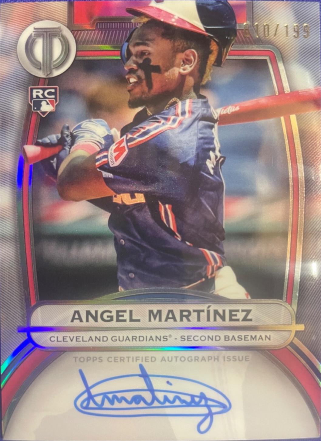 Angel Martinez #TA-AM Baseball Cards 2025 Topps Tribute Autograph