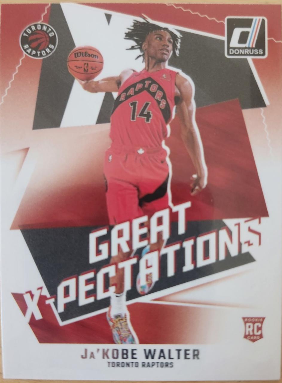Ja'Kobe Walter #10 Basketball Cards 2024 Panini Donruss Great X-Pectations