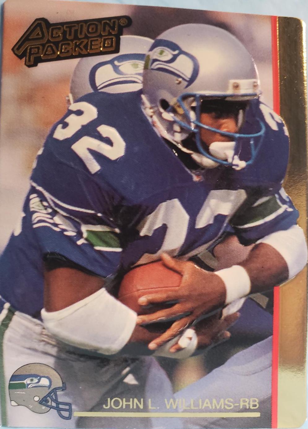 John L. Williams #256 1992 Action Packed Football