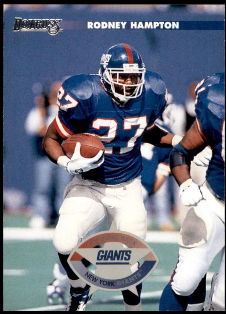 Rodney Hampton #5 Football Cards 1996 Panini Donruss