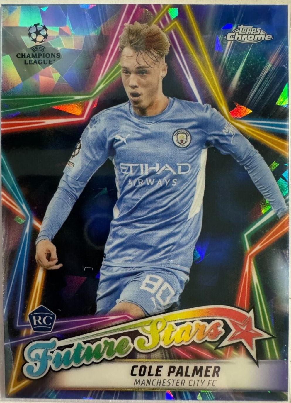 Cole Palmer #FS-11 Soccer Cards 2021 Topps Chrome UEFA Champions League Future Stars