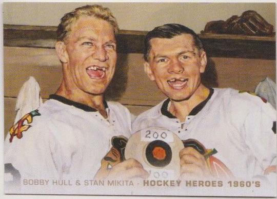 Bobby Hull / Stan Mikita #HH26 Hockey Cards 2011 Upper Deck Hockey Heroes