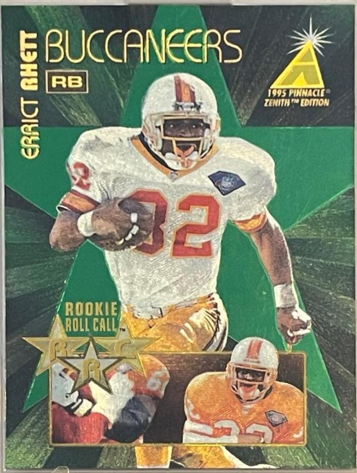 Errict Rhett #RC12 Football Cards 1995 Zenith Rookie Roll Call