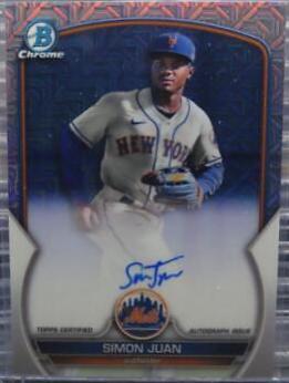 Simon Juan #BCMA-SJN Baseball Cards 2023 Bowman Chrome Prospect Mega Box Autographs
