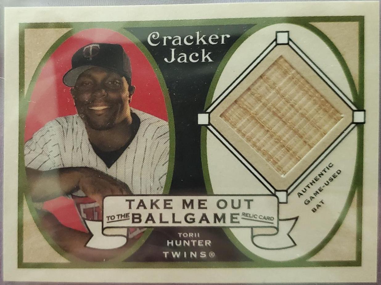 ToriI Hunter #TO-THU Baseball Cards 2005 Topps Cracker Jack Take Me Out to the Ballgame Game Relic