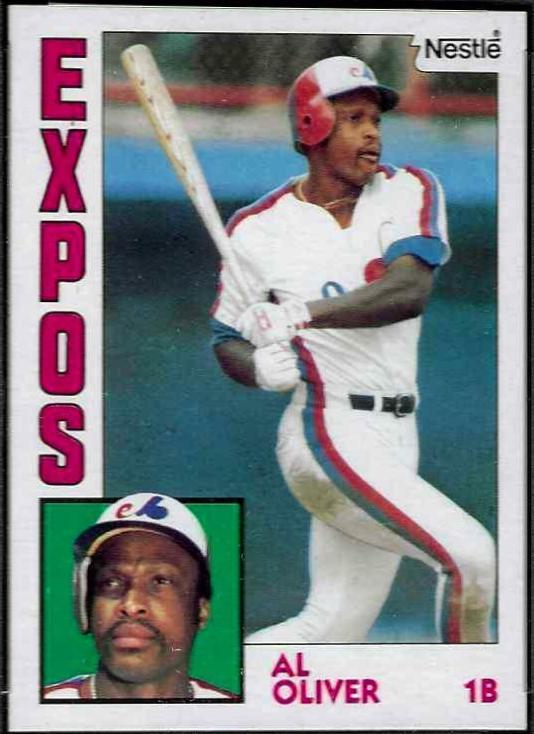 Al Oliver #620 1984 Topps Nestle Baseball