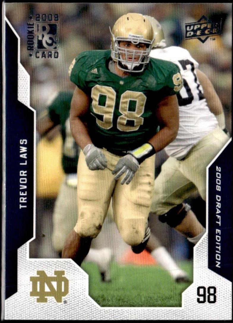 Trevor Laws #98 2008 Upper Deck Draft Edition Football
