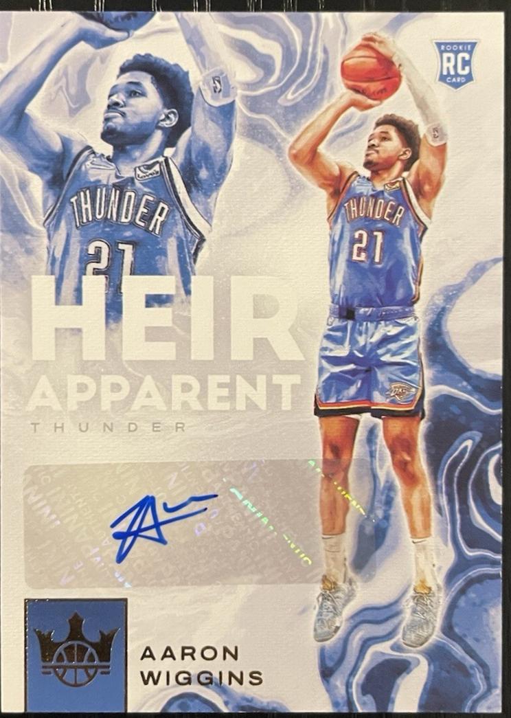 Aaron Wiggins #HA-AWG 2021 Panini Court Kings Heir Apparent Autographs Basketball