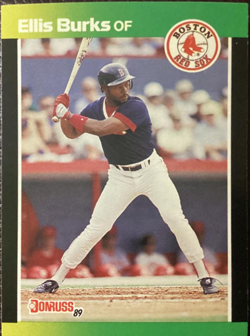 Ellis Burks #9 Baseball Cards 1989 Donruss Baseball's Best