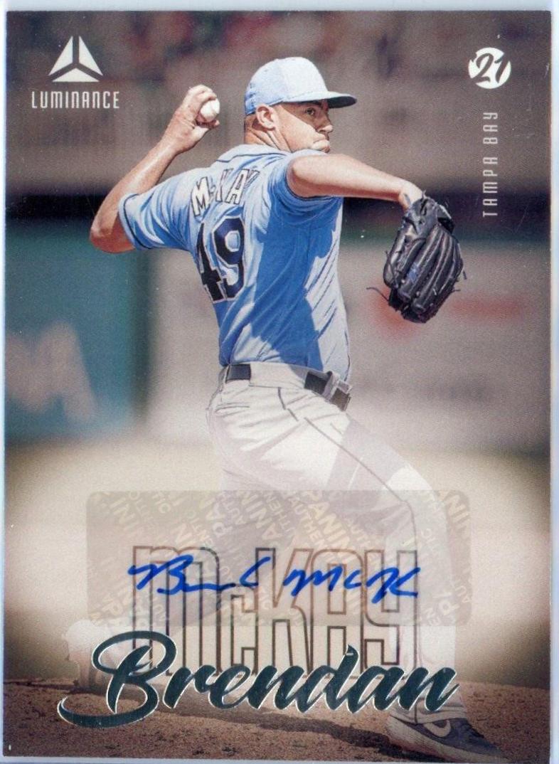Brendan McKay #LA-BM Baseball Cards 2021 Panini Chronicles Luminance Autographs
