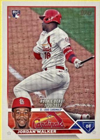 Jordan Walker #US122 Baseball Cards 2023 Topps Update