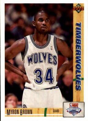 Myron Brown #15 Basketball Cards 1991 Upper Deck