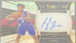 Shai Gilgeous Alexander #SGA Basketball Cards 2018 Panini Select Rookie Signatures