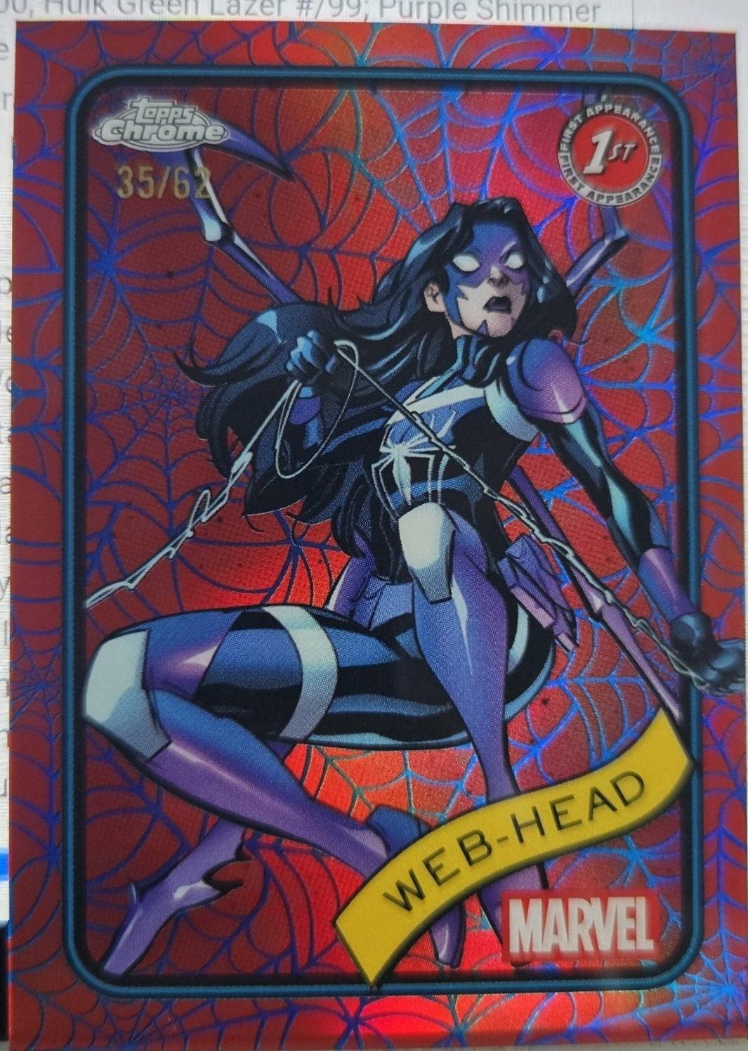 Web-Head Blue & Red Spider Web Refractor