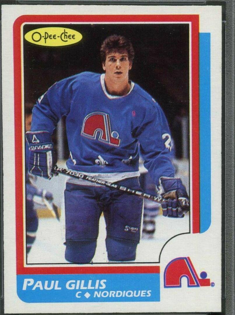 Paul Gillis #168 Hockey Cards 1986 O-Pee-Chee