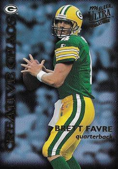 Carl Pickens / Brett Favre #9 Football Cards 1996 Ultra Sensations Creative Chaos