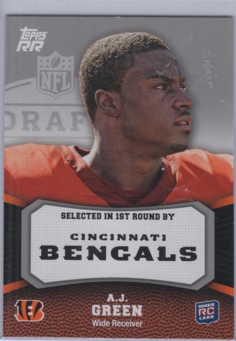A.J. Green #DR-AJG Football Cards 2011 Topps Rising Rookies Draft
