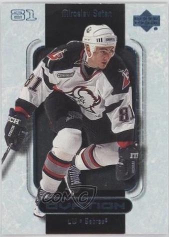 Miroslav Satan #8 Hockey Cards 1999 Upper Deck Ovation