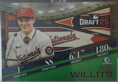 Eli Willits [Green Refractor] #BDN-1 Baseball Cards 2025 Bowman Draft Night Prices