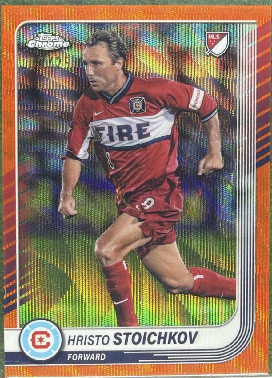 Hristo Stoichkov [Orange Wave Refractor] #84