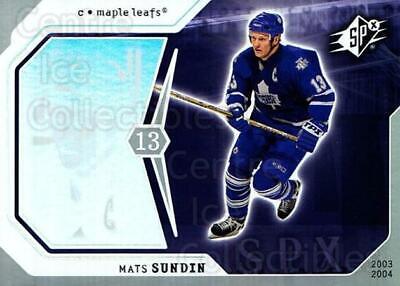 Mats Sundin #93 Hockey Cards 2003 SPx