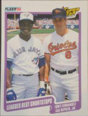 Cal Ripken Jr. , Tony Fernandez #634 Baseball Cards 1990 Fleer