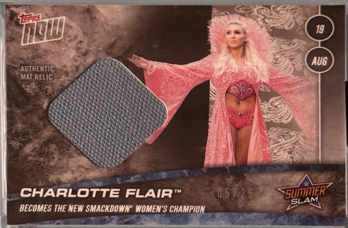 Charlotte Flair #48A Wrestling Cards 2018 Topps Now WWE