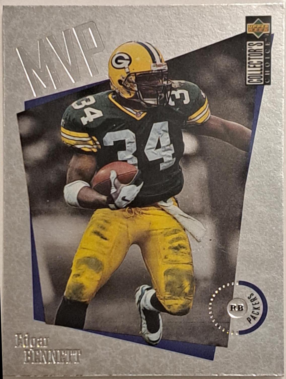 Edgar Bennett #M18 Football Cards 1996 Collector's Choice MVP