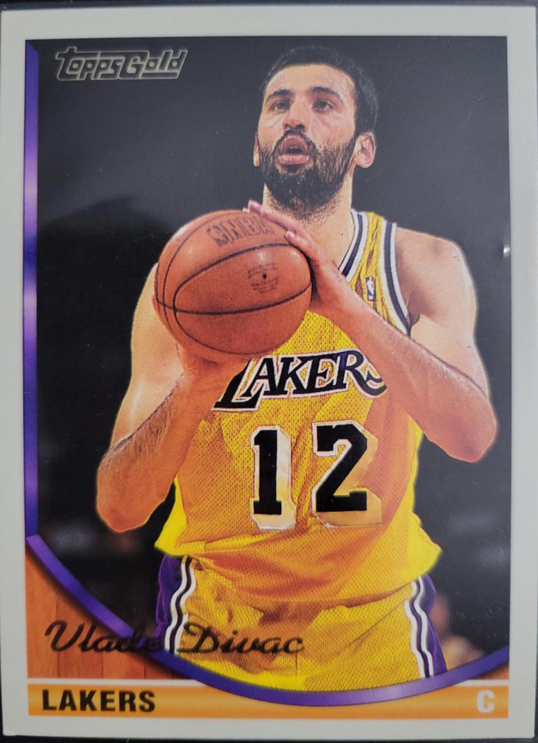 Vlade Divac #14 Basketball Cards 1993 Topps Gold