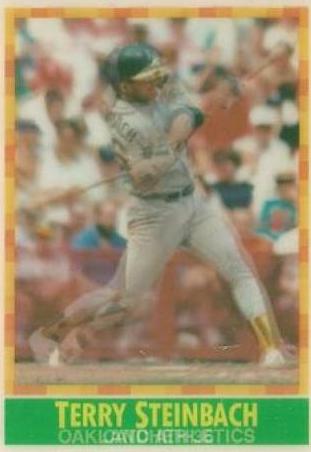 Terry Steinbach #33 Baseball Cards 1990 Sportflics