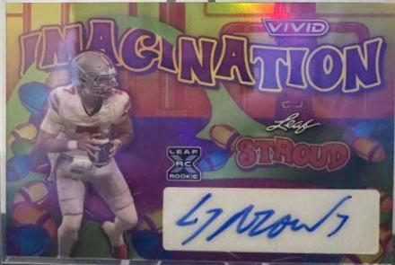 C. J. Stroud #VI-CJS Football Cards 2023 Leaf Vivid Autographs Imagination