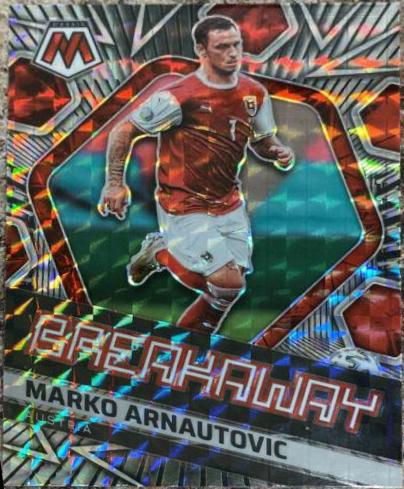 Marko Arnautovic #27 Soccer Cards 2021 Panini Mosaic Road to FIFA World Cup Breakaway