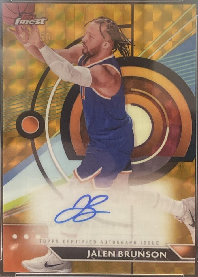 Jalen Brunson [Gold Refractor] #FA-JB