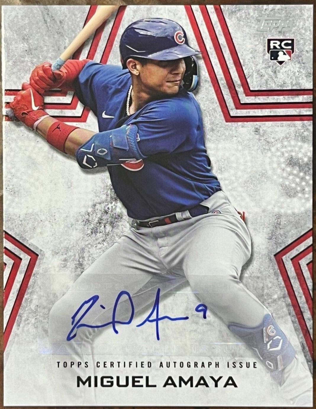 Miguel Amaya #BSA-AMA Baseball Cards 2023 Topps Update Stars Autographs