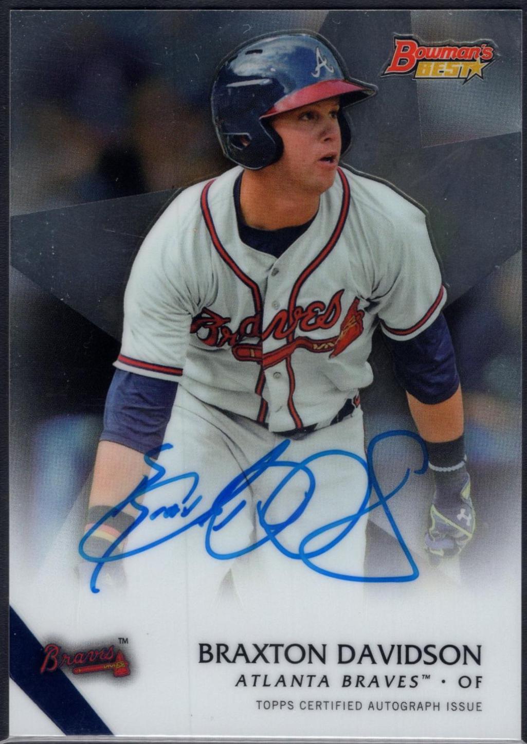 Braxton Davidson #TPA-BD Baseball Cards 2016 Bowman Platinum Top Prospects Autograph