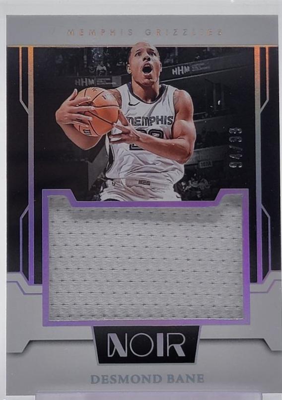 Desmond Bane #JM-DES Basketball Cards 2023 Panini Noir Jumbo Material