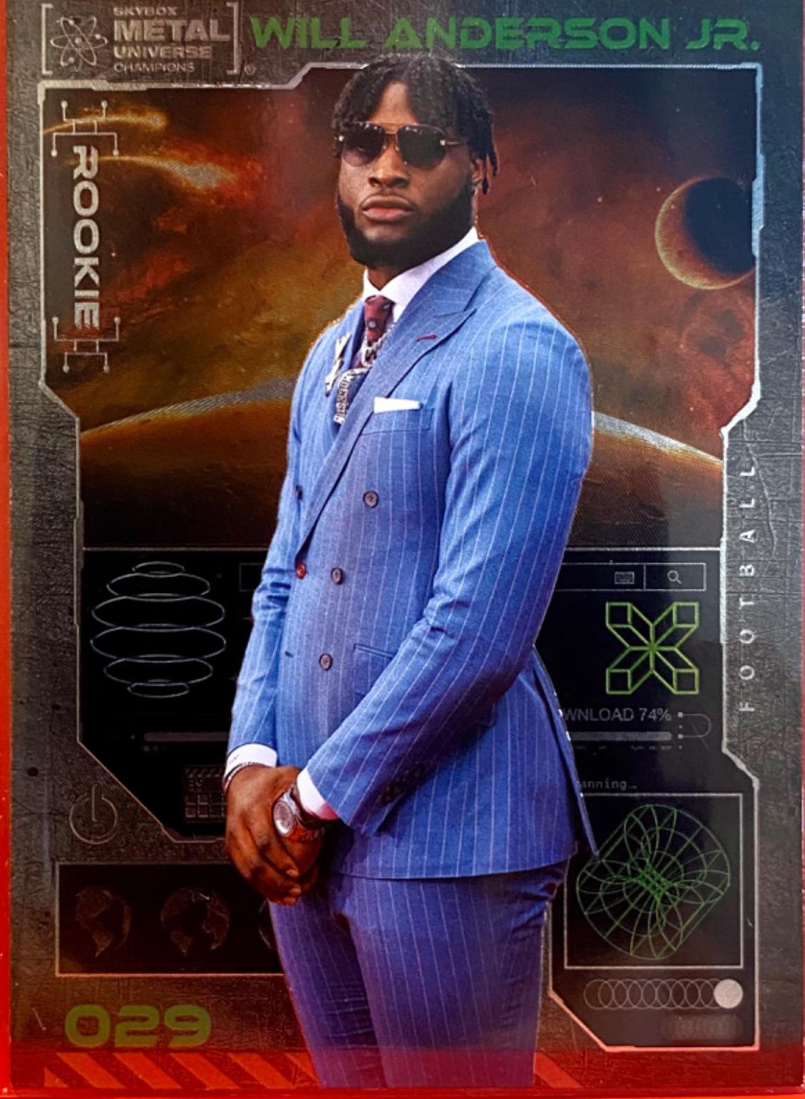 Will Anderson Jr. #029 Basketball Cards 2023 SkyBox Metal Universe Champions