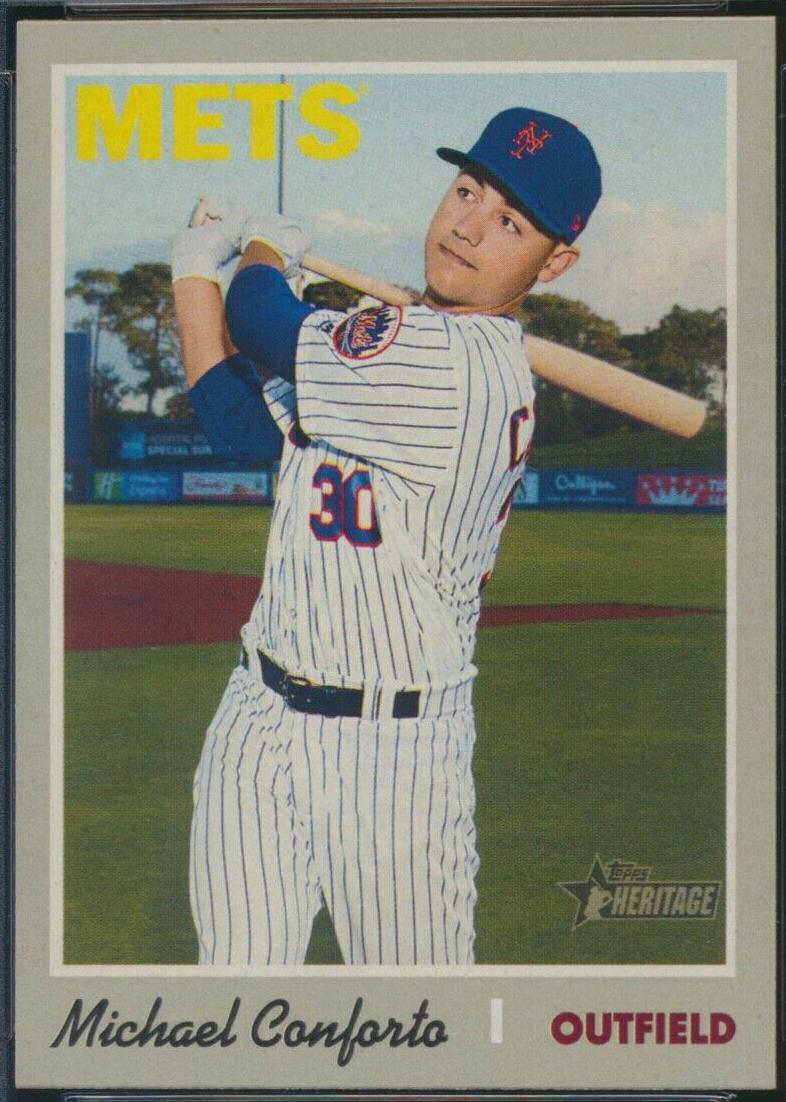 Michael Conforto #137 2019 Topps Heritage Baseball