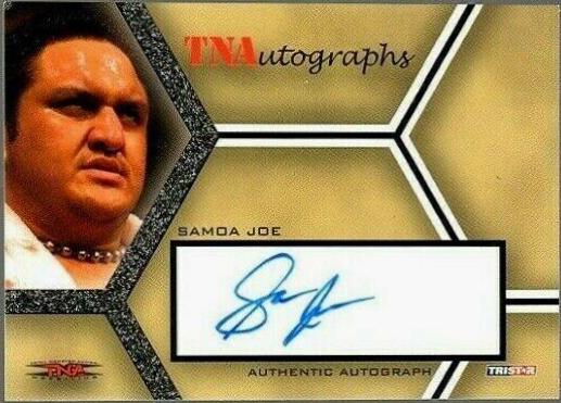 Samoa Joe #A-SJ Wrestling Cards 2008 TriStar TNA Impact Autographs