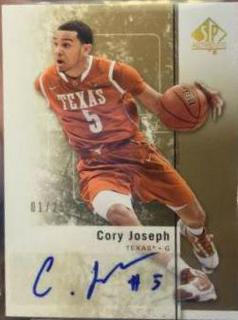 Cory Joseph Autograph-Gold