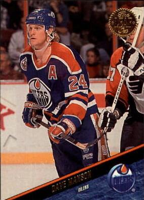 Dave Manson #159 Hockey Cards 1993 Leaf