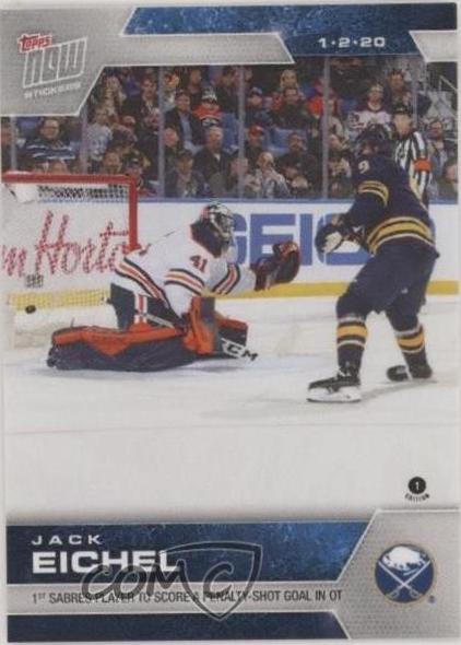Jack Eichel #123 2019 Topps Now NHL Stickers