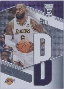 LeBron James #3 Basketball Cards 2022 Panini Donruss Elite Spellbound