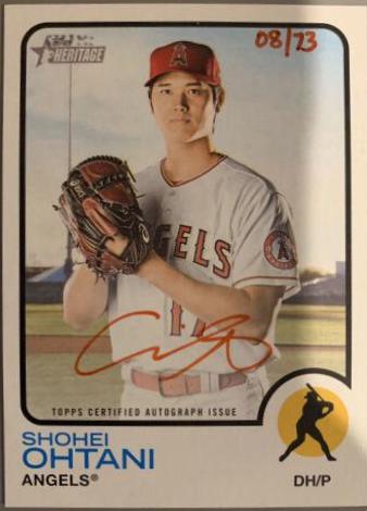 Shohei Ohtani #ROA-SO 2022 Topps Heritage Baseball Real One Autographs