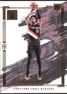 Scoot Henderson #8 Basketball Cards 2023 Panini Impeccable