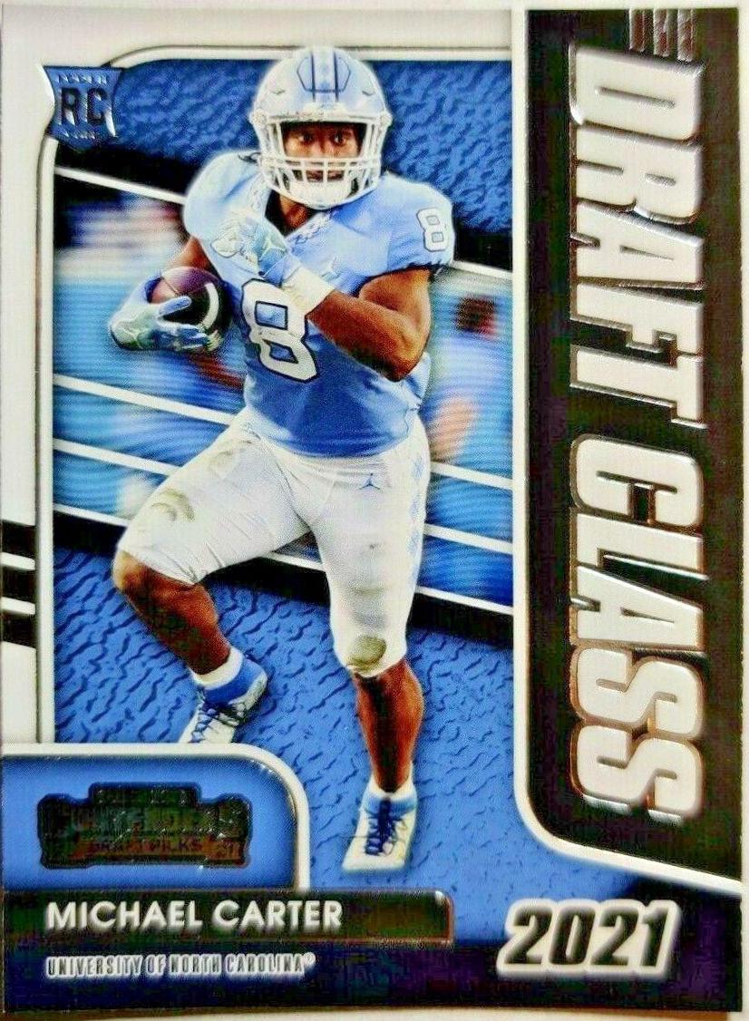 Michael Carter #30 Football Cards 2021 Panini Contenders Draft Picks Class